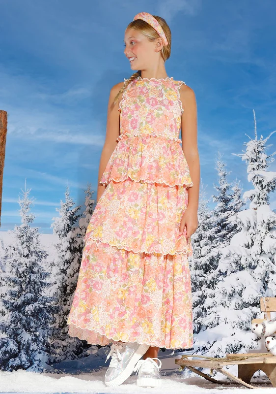 trendy maxi dresses online -Maxi dress with retro vibe,Alexa Floral Maxi Dress