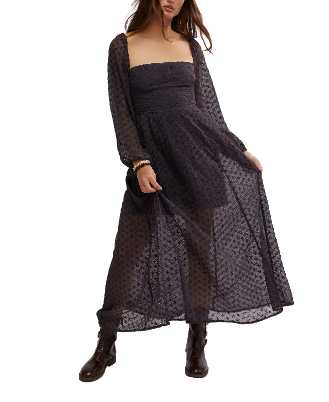 affordable maxi dresses for teens -Maxi dress with high neckline,Malina Maxi in Dark Scales