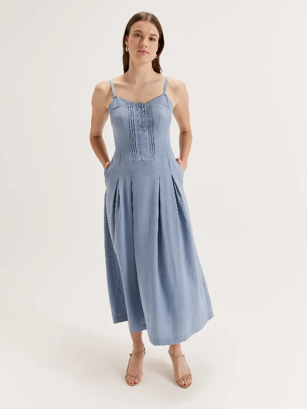 cheap maxi dresses for women -Maxi dress with bow accents,Miss Carlo Maxi Dress