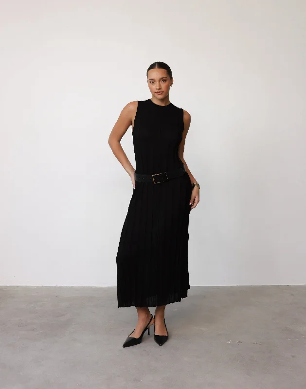 black maxi dresses for party -Maxi dress with puff sleeves,Jemima Maxi Dress (Black)