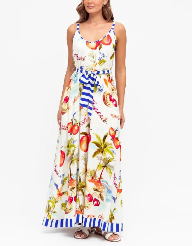 affordable maxi dresses for teens -Maxi dress with high neckline,Nalani Maxi Dress - Multi