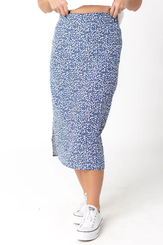 evening maxi dresses online -Maxi dress with casual comfort,Tobias Floral Skirt