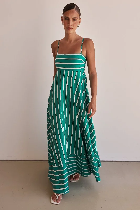 yellow maxi dresses online -Maxi dress with zigzag pattern,Pacy Maxi Dress (Green)