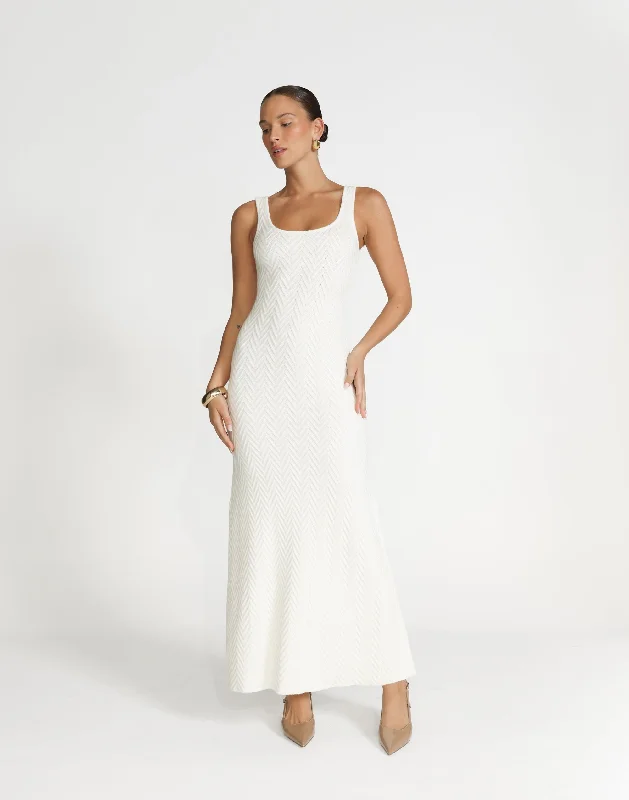 bohemian maxi dresses for women -Maxi dress with one shoulder,Jacqueline Maxi Dress (Off White)