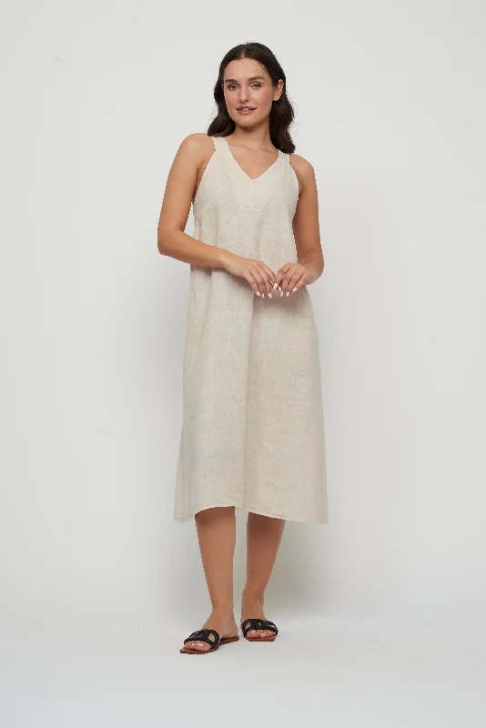 cheap maxi dresses under 40 -Maxi dress with bustier top,SLEEVELESS MAXI LINEN DRESS