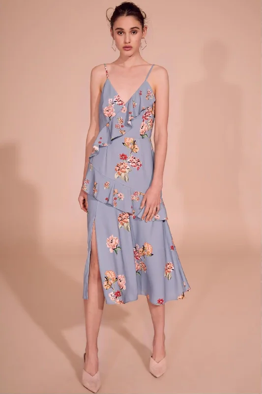 floral midi dresses for summer -Midi dress with utility style,Evolve Midi Dress