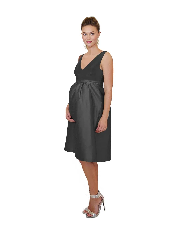 vintage midi dresses online -Midi dress with adjustable straps,Harper Bodice With Maternity Midi Skirt in Drapey Bengaline