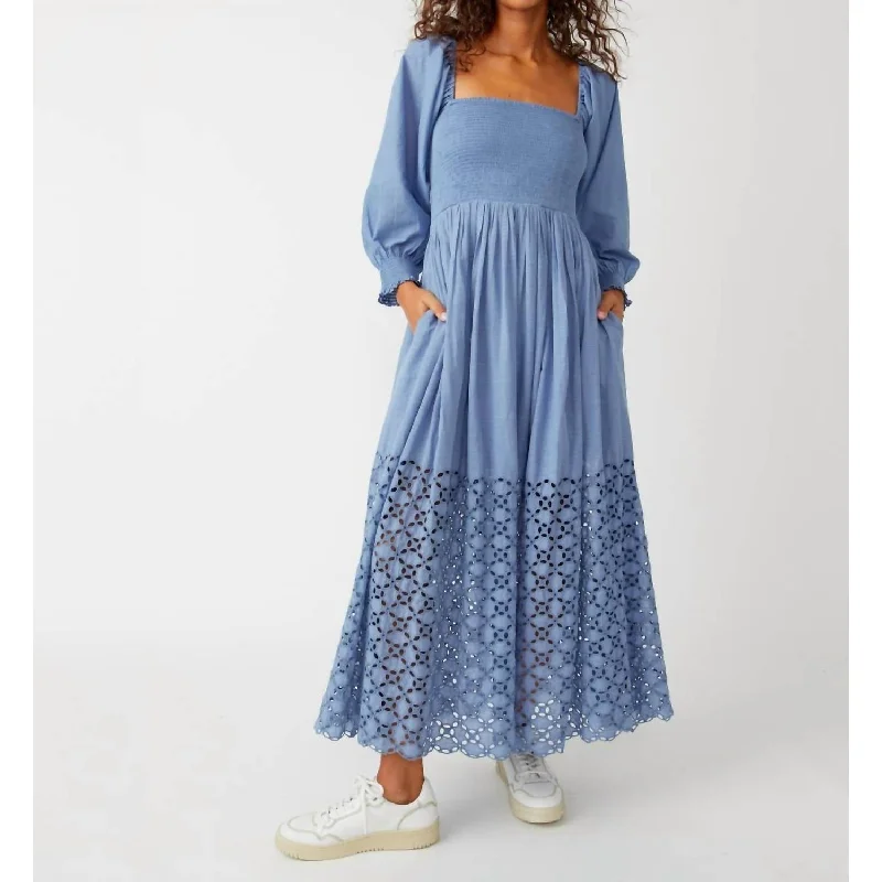 boho midi dresses for summer -Midi dress with classic stripes,Free People - Perfect Storm Midi Dress