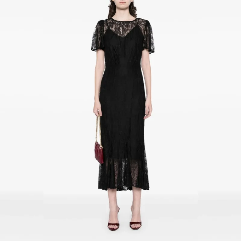 cheap midi dresses online -Midi dress with iridescent finish,Rhode Womens Arabella Lace Midi Dress Ink Lyon Lace