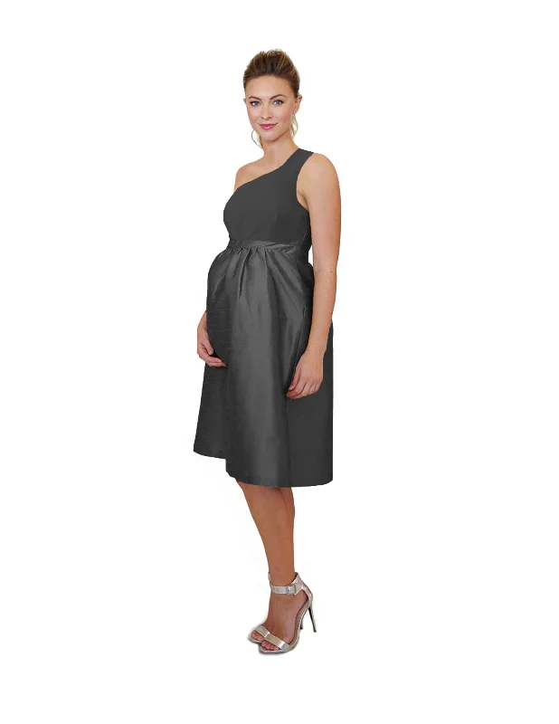 designer midi dresses online -Midi dress with tiered layers,Cason Bodice With Maternity Midi Skirt in Drapey Bengaline