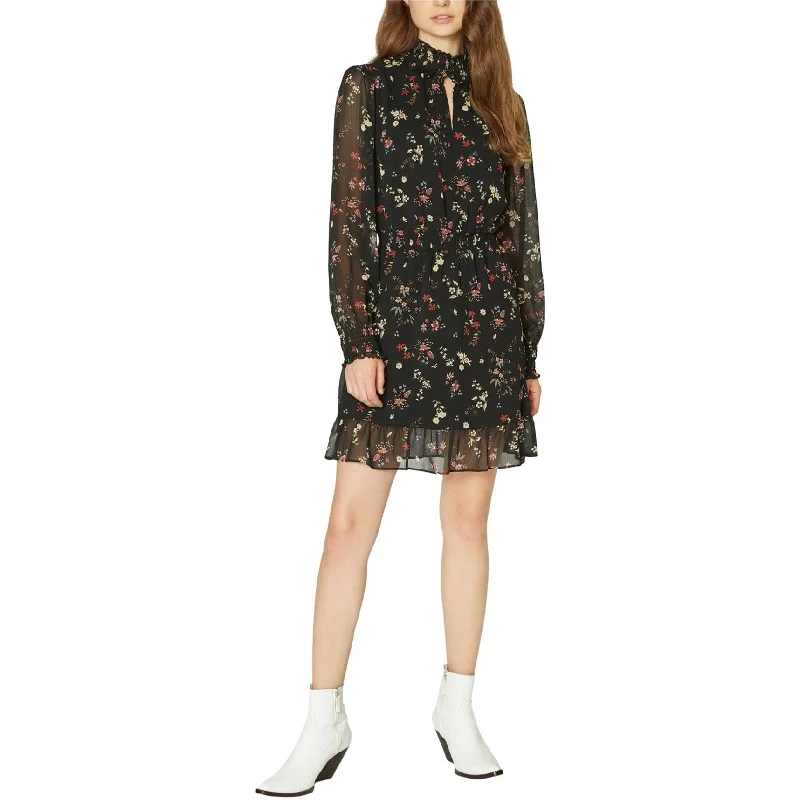 floral midi dresses online -Casual midi dress for work,Sanctuary Clothing Womens Smocked Midi Dress