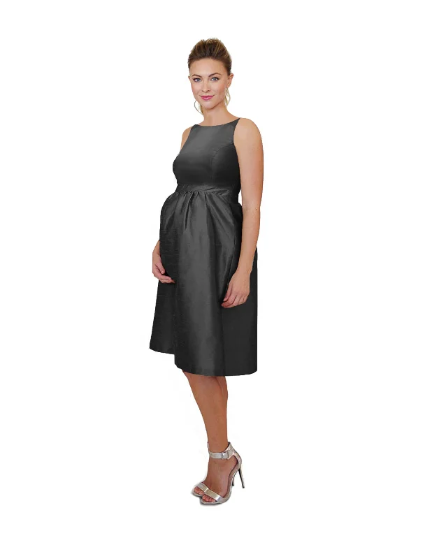 cheap midi dresses for party -Midi dress with lace details,Kyle Bodice With Maternity Midi Skirt in Shantung