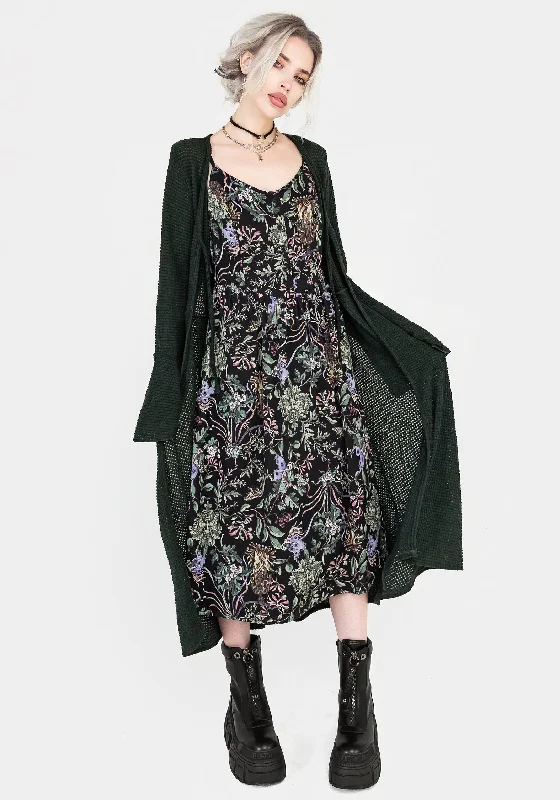 affordable midi dresses for fall -Midi dress with puff sleeves,Beltane Cami Midi Dress