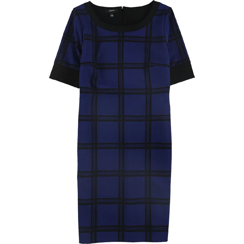 vintage midi dresses for sale -Midi dress with tie waist,Alfani Womens Windowpane Midi Sheath Dress