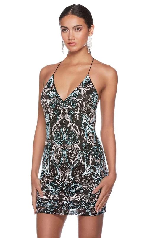 Cocktail dress with bustier topAlyce Paris 84015 - Sleeveless Fitted Bodice Cocktail Dress