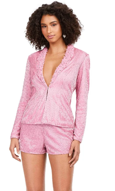 Plus size cocktail dressAshley Lauren 4632 - Long Sleeve Romper Suit