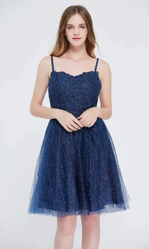 sparkly party dress for women -Black cocktail dressJ'Adore Dresses - J20072 Sleeveless Sparkle Tulle Dress