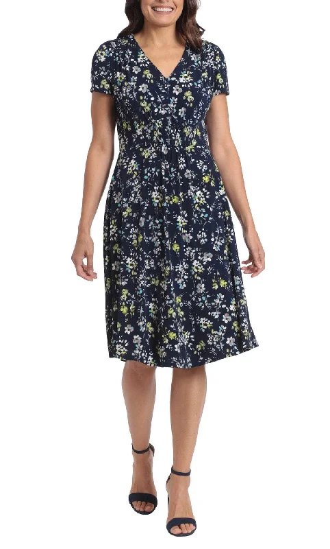 cheap party dress online -Cocktail dress with shimmer fabricLondon Times T6387M - Floral V-Neck Cocktail Dress