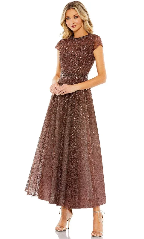 velvet party dress online -Cocktail dress with metallic finishMac Duggal 20371 - Cap Sleeve Jeweled Cocktail Dress