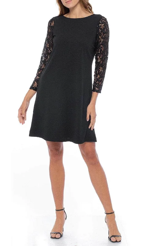 Cocktail dress with illusion skirtMarina 268198 - Lace Sleeve Cocktail Dress